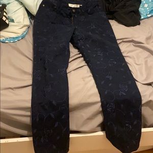 floral Navy blue Pants